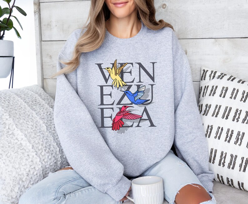 Venezuela Libre Shirt & Sweatshirt, VZLA Freedom Hummingbird, Hispanic Heritage Month Gift image 18