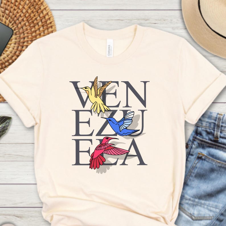 Venezuela Libre Shirt & Sweatshirt, VZLA Freedom Hummingbird, Hispanic Heritage Month Gift image 17