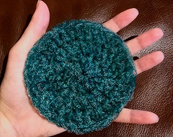 Scrubbies de platos de ganchillo, limpieza de cocina, limpieza de baños, esponja de ganchillo, reutilizable