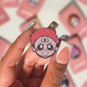 Sukuna JJK Fanart Wood Pin – Anime Manga Pin Badge Decorative Cute Chibi Accessory