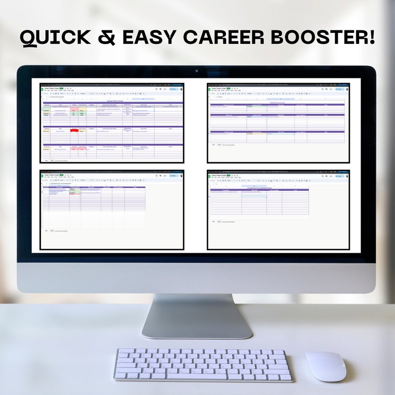 Own Your Career Tracker - Editable Excel Sheet - Easily Converts to ...