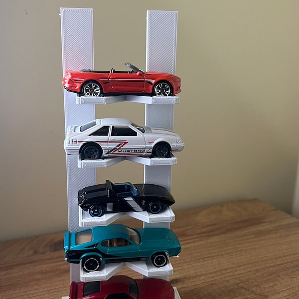 Stand for 5 Cars - Hot Wheels Car Display Stand - 1/64 Scale Model Car Display - Diecast Stand