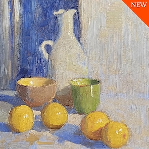 Keuken stilleven olieverfschilderij origineel olieverfschilderij stilleven zomer olieverf op canvas kunstwerk originele muurkunst
