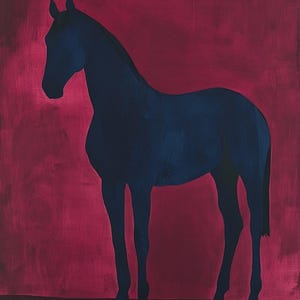 Horse Wall Art Horse portrait Painting Original Animal oil art Acrylic Horse Abstract Painting Wall Decor Living Room Office Wall Art