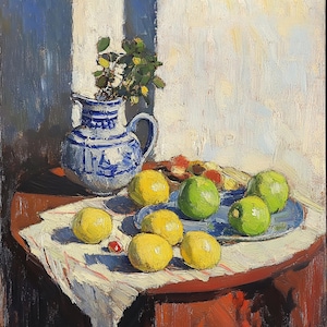 Kitchen Still Life oil Painting Original Oil Painting Still life summer Oil on Canvas Artwork  Original Wall Art