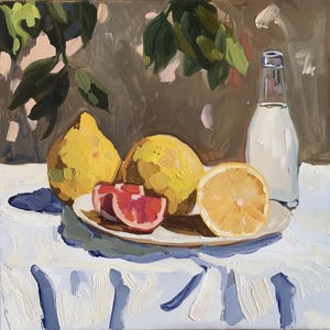 Kitchen Still Life oil Painting Original Oil Painting Still life summer Oil on Canvas Artwork  Original Wall Art