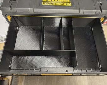 DeWalt ToughSystem 2.0 2-Drawer Insert: 5-Way Divider STL (Digital File)