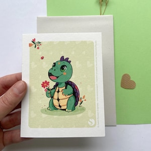 Carte postale TortuCœur