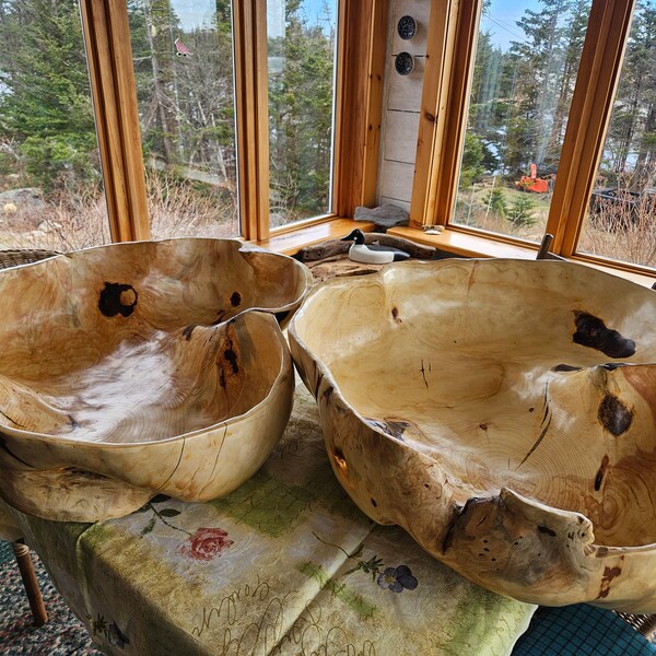 Burl Wood Oversized Bowl main image 1