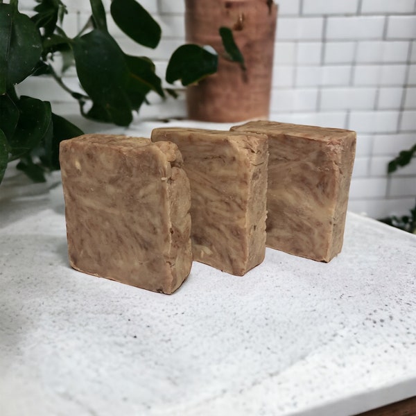 Pure Natural Sandalwood Patchouli with Manuka Honey Soap | Handcrafted Soap | Hot Press | For Men | Body and Face Bar | Gifts For Him |