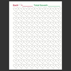 Heart Savings Challenge/Cash Stuffing