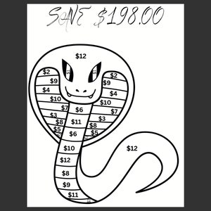 Snake Savings Challenge/Cash Stuffing
