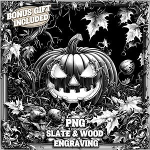 Halloween Laser Burn PNG, Spooky Laser Engraving File, Pumpkin Coaster Engrave, Jack O Lantern Laser Engrave, Glowforge, XTool, Lightburn