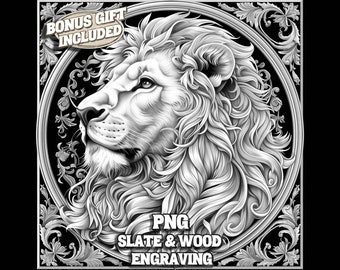 Plik laserowy Lion PNG, abstrakcyjny Lion PNG, grawerowana podstawka z łupka, grawerowanie laserowe 3D, pliki grawerowania laserowego, plik grawerowania zodiaku Lion