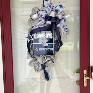 Dallas Cowboy Football Wreath