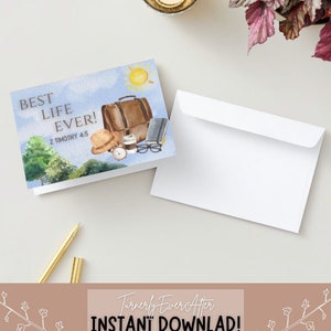 JW &quot;Best Life Ever!&quot; Printable Greeting Card Pioneer Gift Digital Download Pioneer School Pioneer Brother