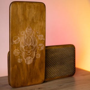 Premium Sadhu Board | Custom Engraved Acupressure Tool | Handmade Nail Board for Meditation, Stress Relief  Yoga Gift