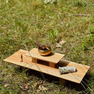 Meditation japanese altar, altar table, meditation table, diy meditation altar