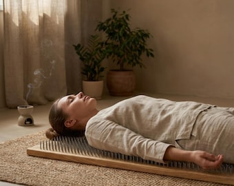 Tablero de acupresión para la espalda Sadhu - Abedul natural para aliviar la tensión