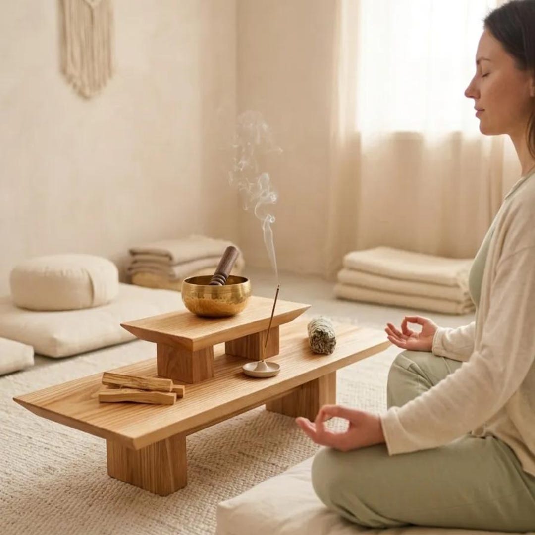 Meditation Altar Table (small/medium Sizes Available) - Etsy