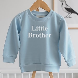 Haftowana bluza z nadrukiem Little Brother, sweter Little Brother, Little Brother, ogłoszenie o narodzinach, koszulka Little Brother, prezent dla brata, rodzeństwo