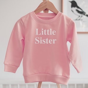Haftowana bluza Little Sister, sweter Little Sister, Little Sister, ogłoszenie o narodzinach dziecka, koszulka Little Sister, prezent dla siostry, rodzeństwo