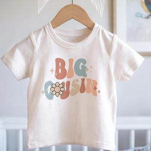 Cousin T-shirt, Sibling T-Shirt, Promoted to Big Cousin Retro Top, Cousin Crew T-Shirt, Neutral T-Shirt, Baby Announcement, Matching Cousins