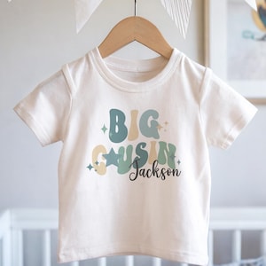 Cousin T-shirt, Sibling T-Shirt, Promoted to Big Cousin Retro Top, Cousin Crew T-Shirt, Neutral T-Shirt, Baby Announcement, Matching Cousins