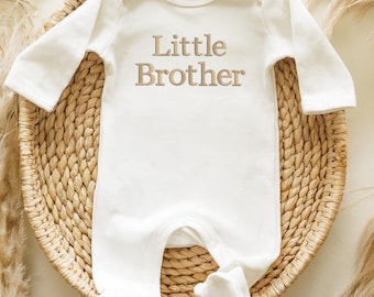 Embroidered Little Brother Baby Vest Personalised Little Sister Suit Newborn Baby Gifts Baby Boy Baby Girl Gifts Etsy UK