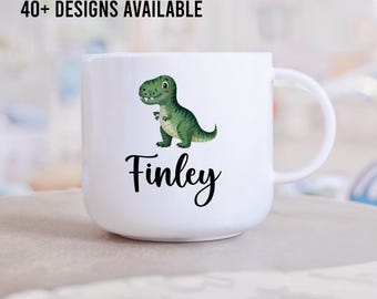 Personalized Toddler Plastic Mug: Unbreakable Children's Cup (6oz)