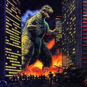 King Of The Monsters - Blacklight Poster Tapestry