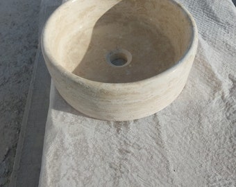 tıraverten marble sink