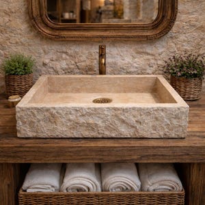 Luxury Handmade Marble Sink - Add an Elegant Touch to Your Bathroom
