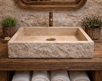 Luxury Handmade Marble Sink - Add an Elegant Touch to Your Bathroom
