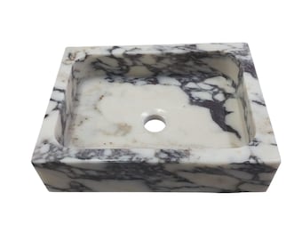 Calacatta viola marble sink