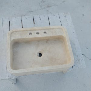 travertine marble sink