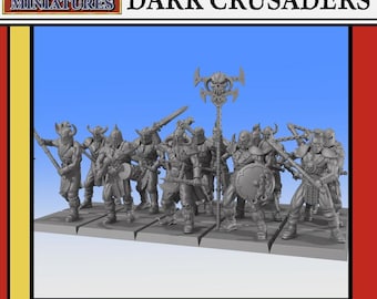 Merodeadores - Facción de los Cruzados Oscuros - Warcry / Age of Sigmar / Viejo Mundo / DnD: 32 mm o 28 mm