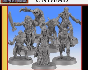 Ghouls de la cripta - No muertos - 32 mm o 28 mm de Monstrous Encounters