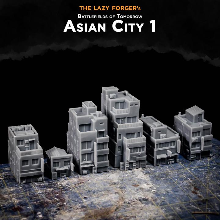 Battlefields of Tomorrow: Asian City 1 - 6mm wargame terrain/buildings - Full Spectrum Dominance