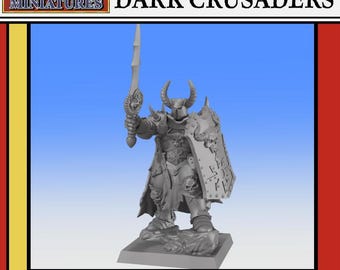 DARK CRUSADERS: Héroe - 32 mm o 28 mm diseñado por Monstrous Encounters