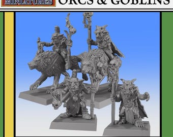 Chamanes Goblin - Modelos de 28 o 32 mm - Encuentros Monstruosos