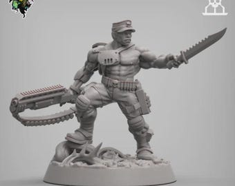 Coronel Apolo ‘Hombre de Hierro’ Proximal de Reptilian Overlords: Heroico de 28 mm