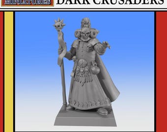 Hechicero Oscuro - Cruzados Oscuros - Warcry / Age of Sigmar / Viejo Mundo / DnD: 32 mm o 28 mm