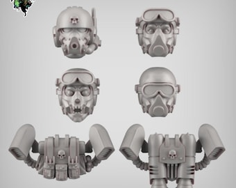10 Rocket/Gravity pack or  12 Heads - Jump troop bits by Reptilian Overlords