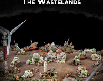 The Wastelands - Terreno de 6 mm para juegos de guerra y dioramas - Campos de batalla del mañana - Dominio de espectro completo