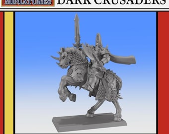 Señor Oscuro - Cruzados Oscuros - Warcry / Age of Sigmar / Viejo Mundo / DnD: 32 mm o 28 mm