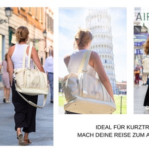 Weekender, Reisetasche, Mamatasche, Wochenendtasche, Weekender Damen,Kliniktasche, Handgepäck, Vegan Bild 4