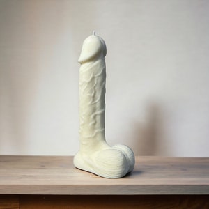 Highly detailed Handmade realistic penis candle 8 inches, attractive textured veins