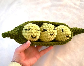 Plush peas soft crochet chenille yarn dinette child toy discovery of emotions cute chenille yarn vegetable balls cuddly toy games