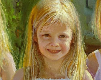 Royal Oil Portrait on Canvas, Custom Family Painting, Handmade painting, Mother's Day Gifts, Original Custom Portrait Art